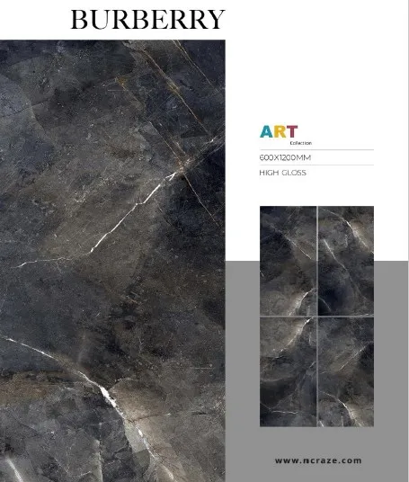 60X120CM High Glossy Surface Big Tile Digital Glazed Polished Porcelain tiles for both Walls and Floor Supermarket In Web Gris