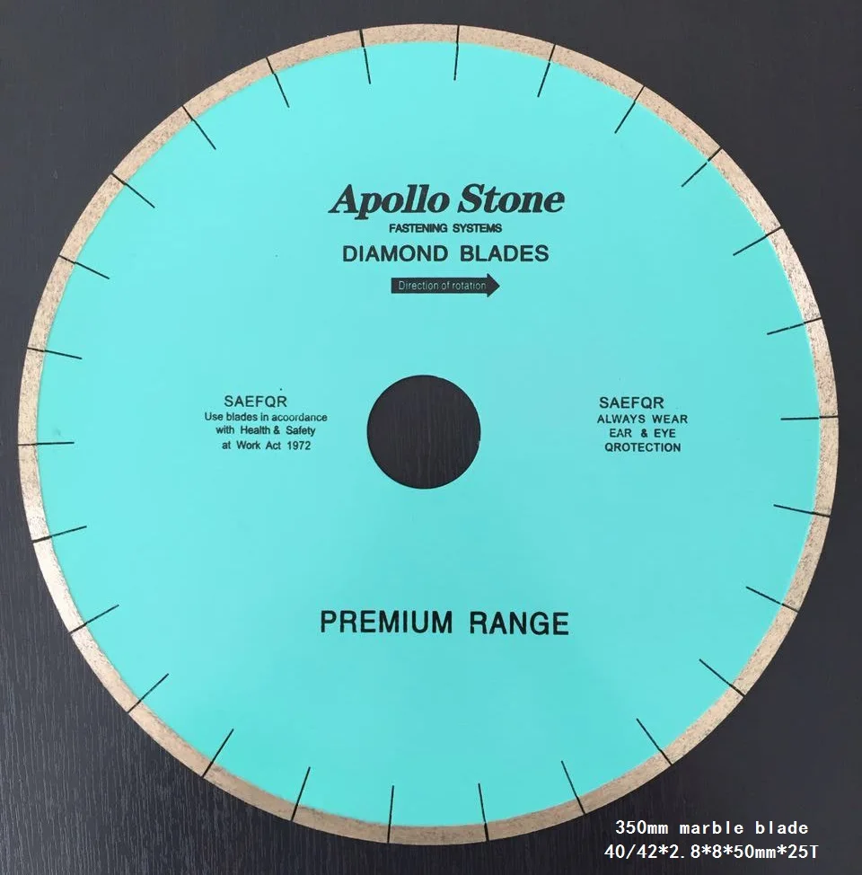 China factory good sharpness and good quality  slient tools circular saw blade 14'350mm segment diamond saw blades for marble