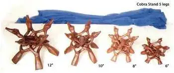 Wooden cobra stand for bowl or ball