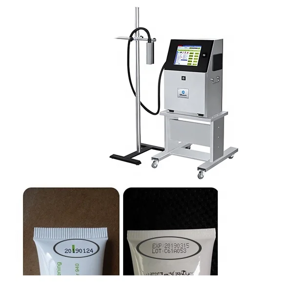 2021 Hot sale Good quality Industrial production date character Inkjet Printer batch code printing machine for cosmetic bottle