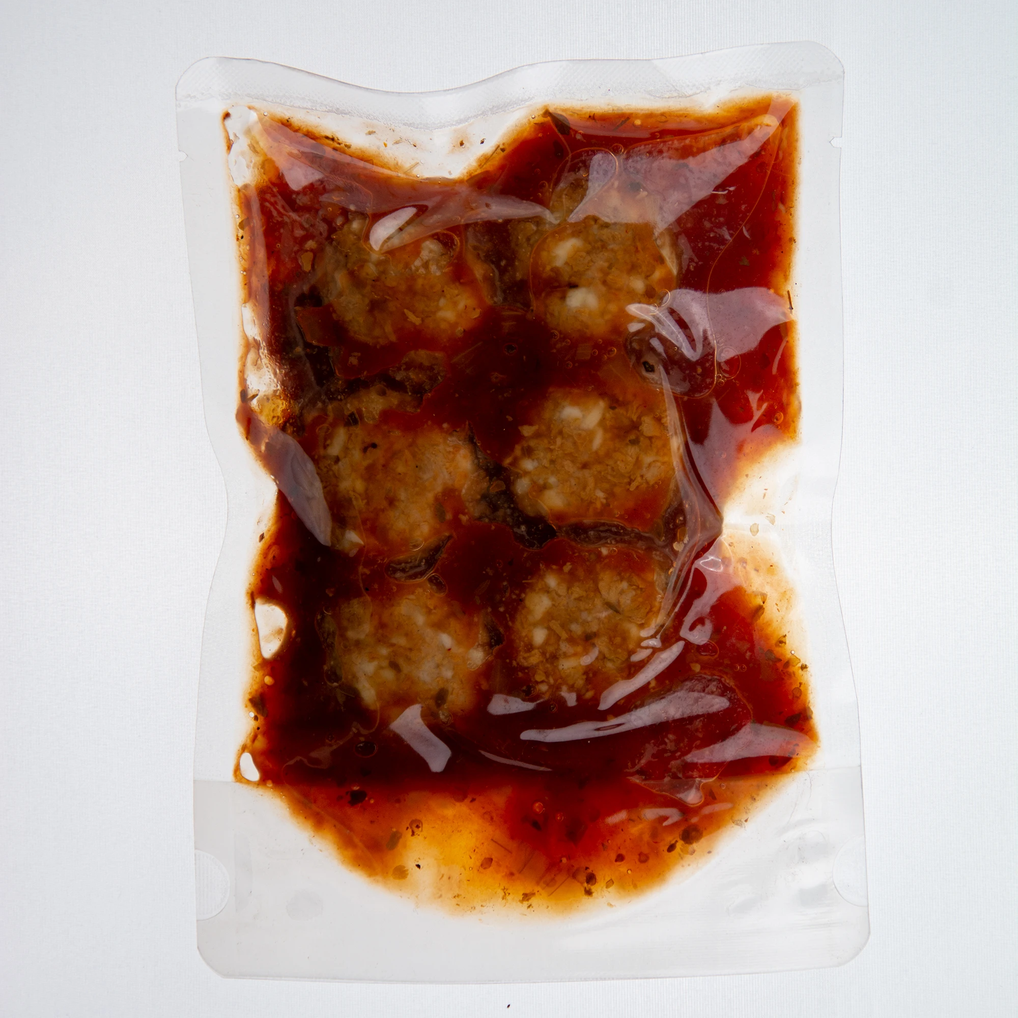 Best Quality Thai Non GMO Plant Based Meat Vegan Meatballs in Custom Sauce with GMP HACCP BRC Certified Private Label OEM