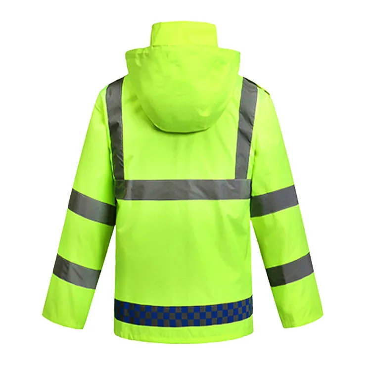 High Visibility Waterproof Light Reversible Jacket Construction Work Wear Safety Reflective Jacket work wear Uniform jacketshirt