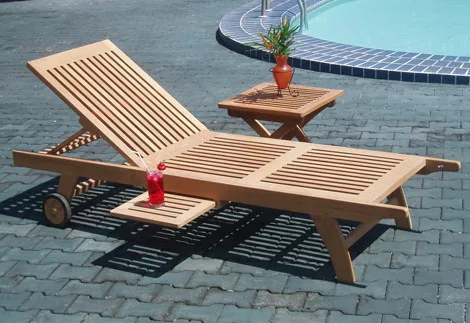 Недорогая прочная уличная мебель для бассейна, отеля, пляжа, деревянная складная кровать, шезлонг, Пляжная кровать, шезлонг