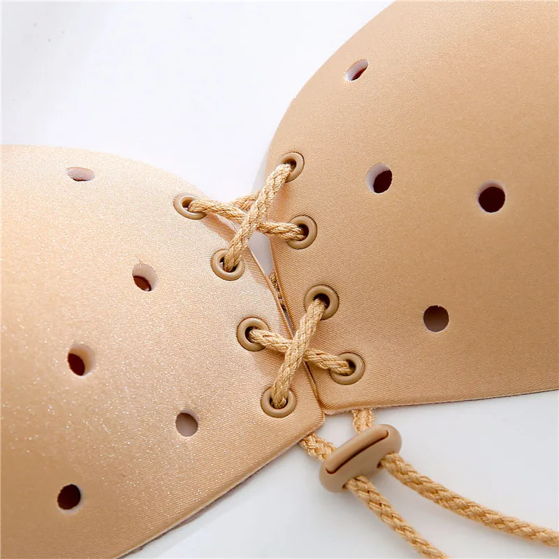 
Rope Dropshipping Strapless bra wholesale Angel LALA Goddess Sexy Push Up self adhesive Invisible Bra 