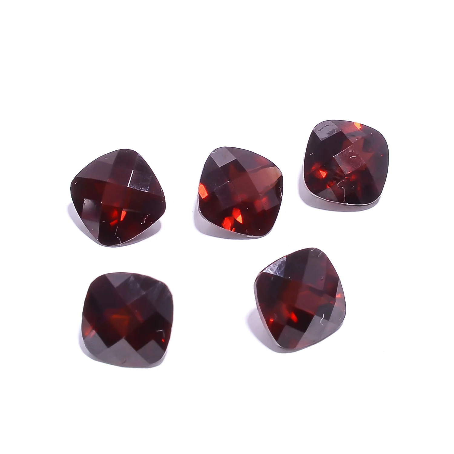 10 шт. натуральный красный гранат в форме крови Гранат Граненый граненый камень для изготовления ювелирных изделий Кольцо Подвеска свободный