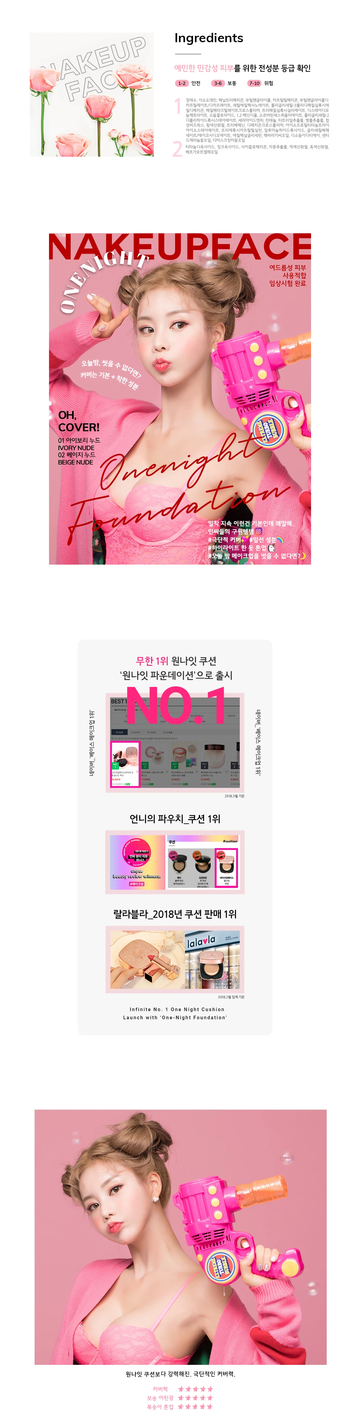 NAKEUPFACE ODM One Night Foundation Cosmetics Makeup Manufacturer Sunscreen Private Brand Korean Adults UV Protector Al Kinds