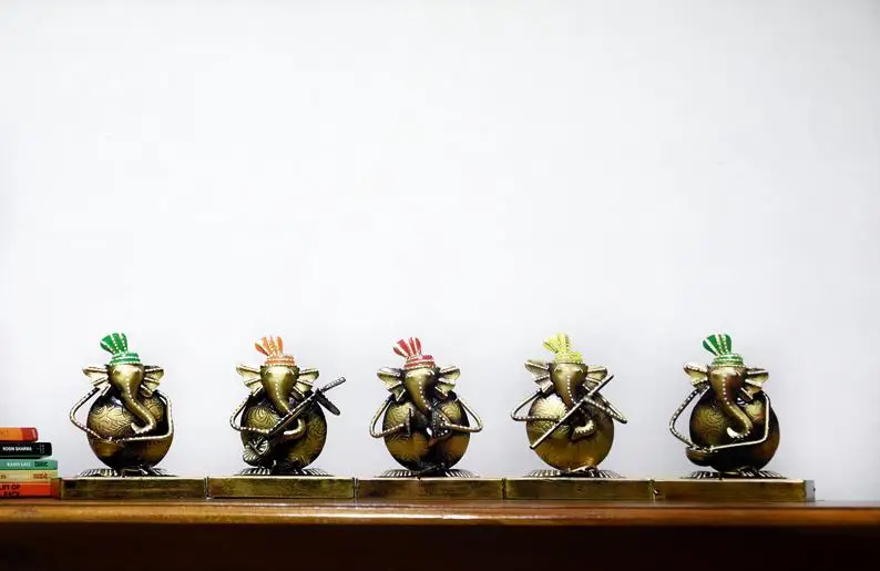 Набор музыкантов GANESHA, 5 новейших Amazon, Лидер продаж, пользовательские декоративные металлические роскошные украшения для вечеринки, офиса, дома, стола