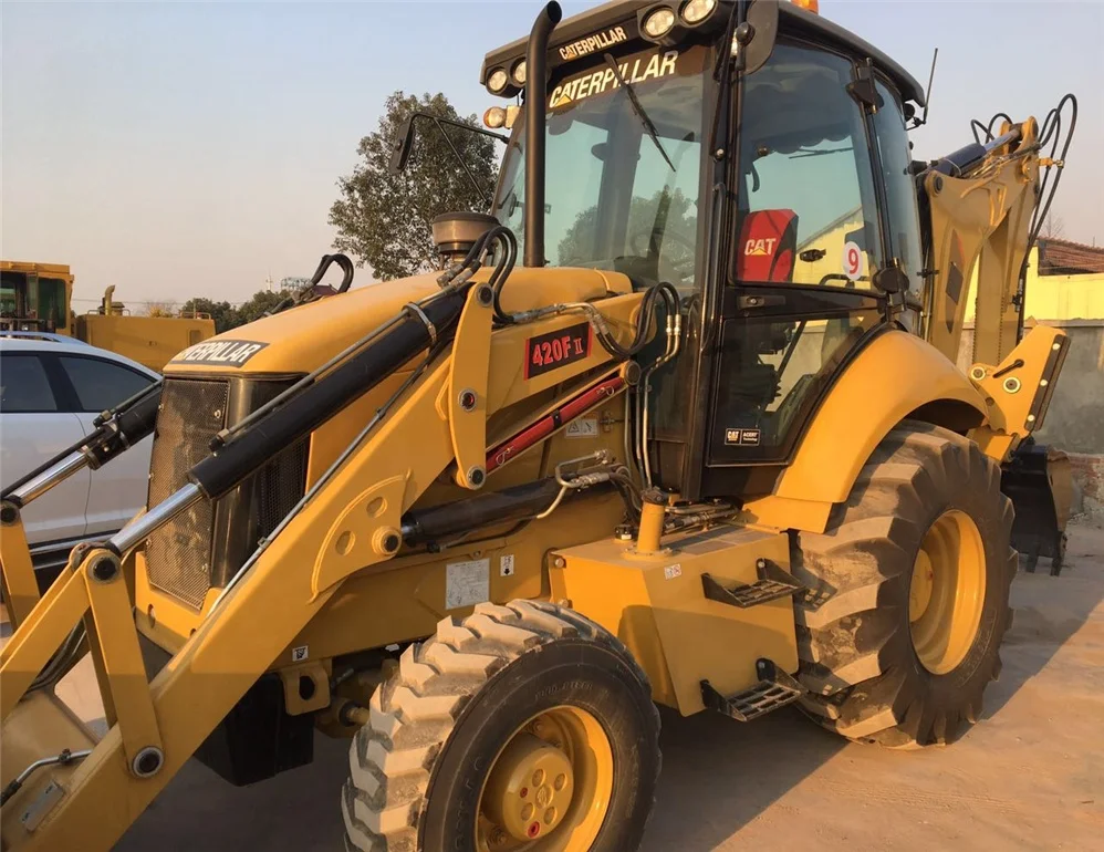 4x4 CAT 420F Used Backhoe for Sale/Backhoe loader