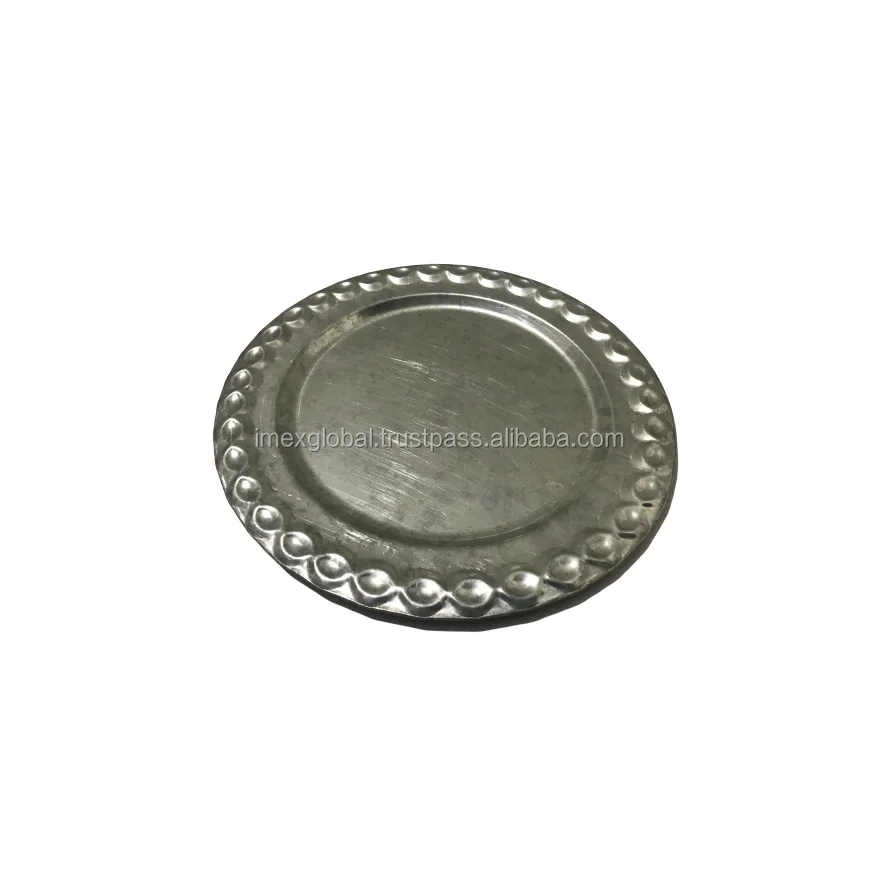 GALVANIZED TIN METAL CHARGER PLATE HIGH QUALITY AND BEST MANUFACTURING IN WHOLE SALE PRICE TOP SELLING METAL CHARGER PLATE