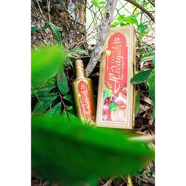 Hidayah Gold Plus Collagen Herbs Collagen Drinks with Selected Herbal and Nutritious Fruits Helps To Improve Body Wellness