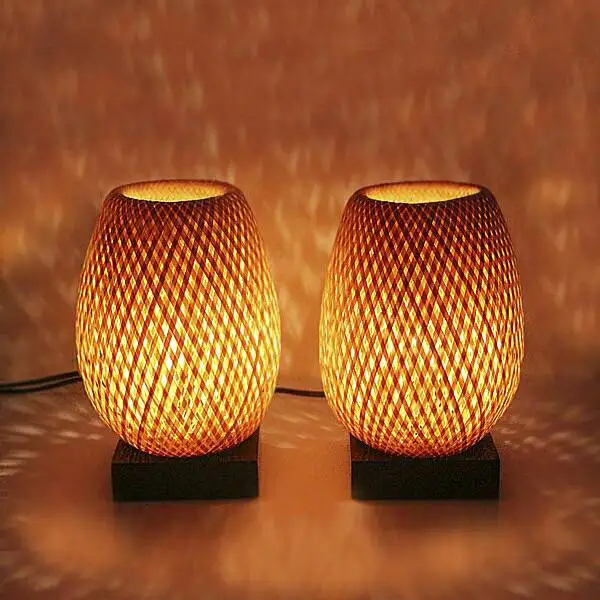 Hot Selling Home Deco Rattan Plug in Light Bamboo Ceiling Lights Customized Size With High Quality +84947900124