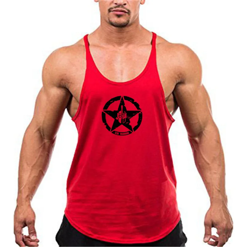 Professional Bodybuilding stringer tank top Mens Cotton Gym sleeveless shirt men Fitness Vest Running Singlet workout tanktop
