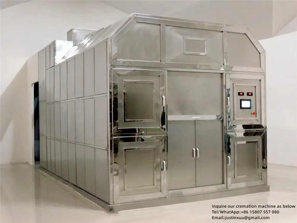 220V 50HZ Electrical Diesel Crematorium Machine Container Type Burn Human Body Cremation Furnace with CE ISO Certificate 2021