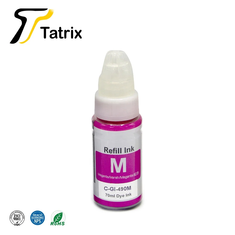  Tatrix GI490 GI 490 Премиум Универсальный цветный водная бутылка пополнения объем чернил для струйной печати GI-490 Canon PIXMA G1400
