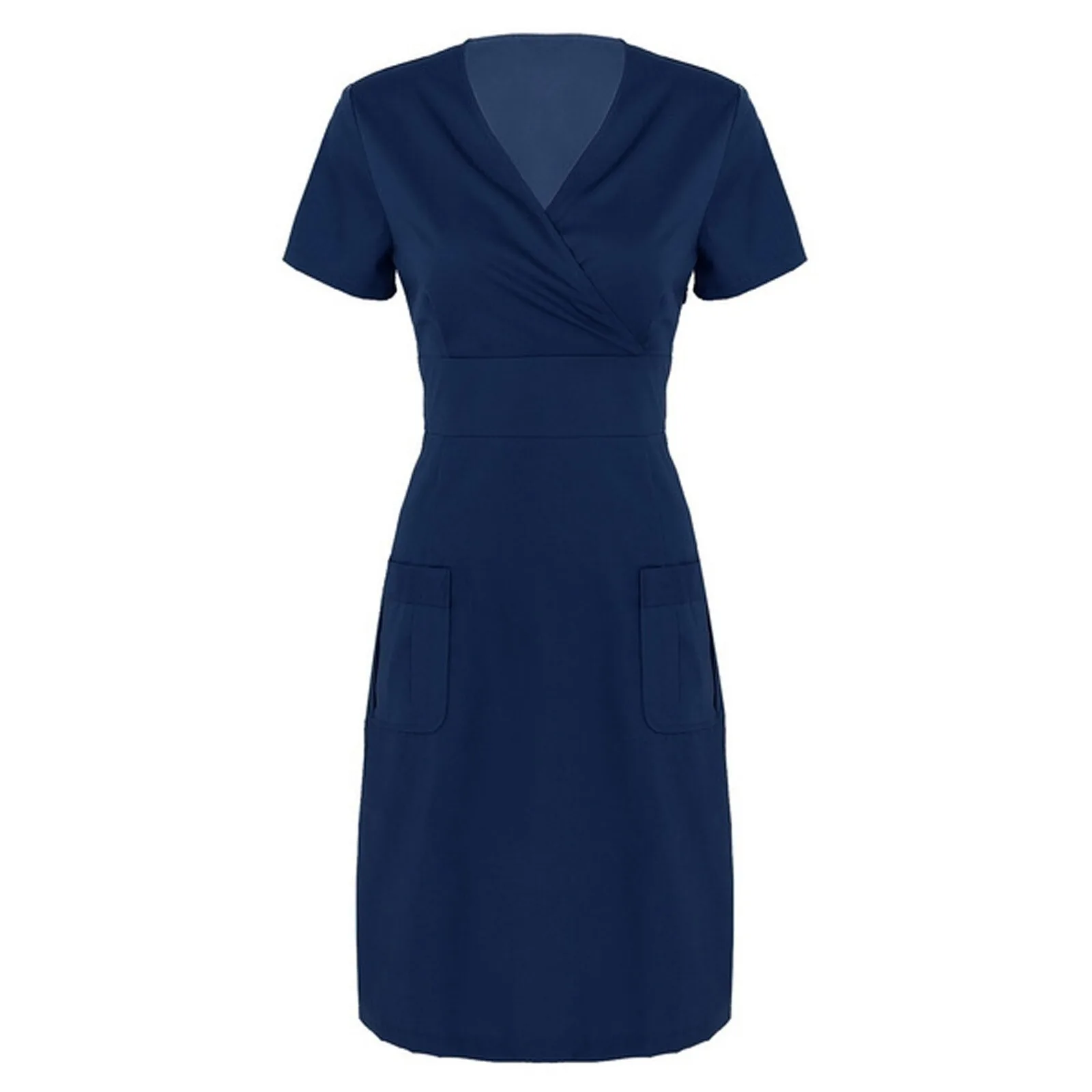 Платье для медсестры летняя униформа женское черное платье спа однотонная одежда здоровья клуба работы медсестер