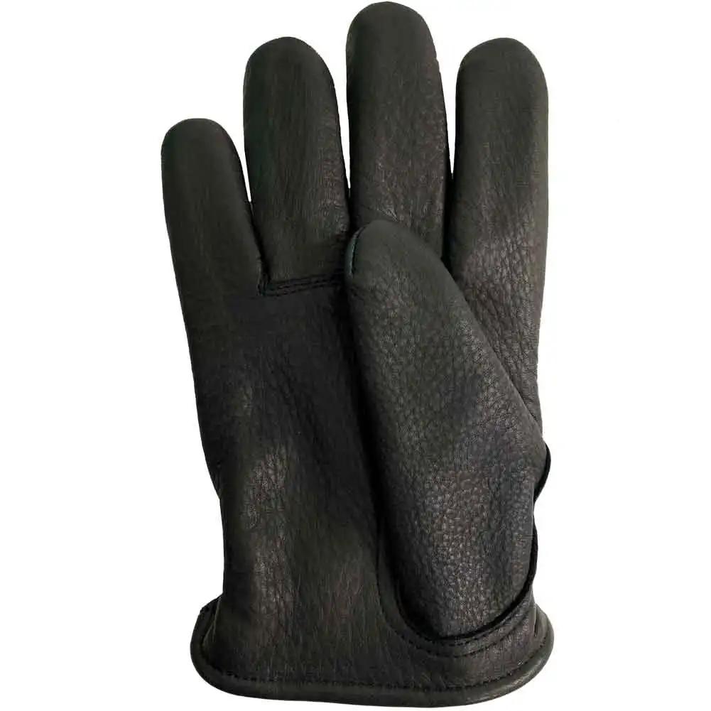 Hot Selling Leather Palm Gloves Fleece Lined Short Wrist Gloves/Mens Deerskin Short Wrist Ventilated