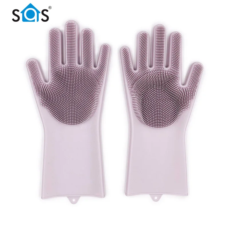
Best Selling Multi Purpose Flexible Comfortable Kitchen Silicone Rubber Dish Washing Gloves For Cleaning 