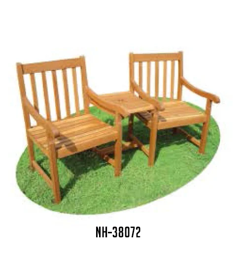 WOODEN FURNITURES OUTDOOR FURNITURE DOUBLE CHAIR EFFECTIVE HOME DECORATING BENCHE COUNTRY DESIGN NATURAL WOOD
