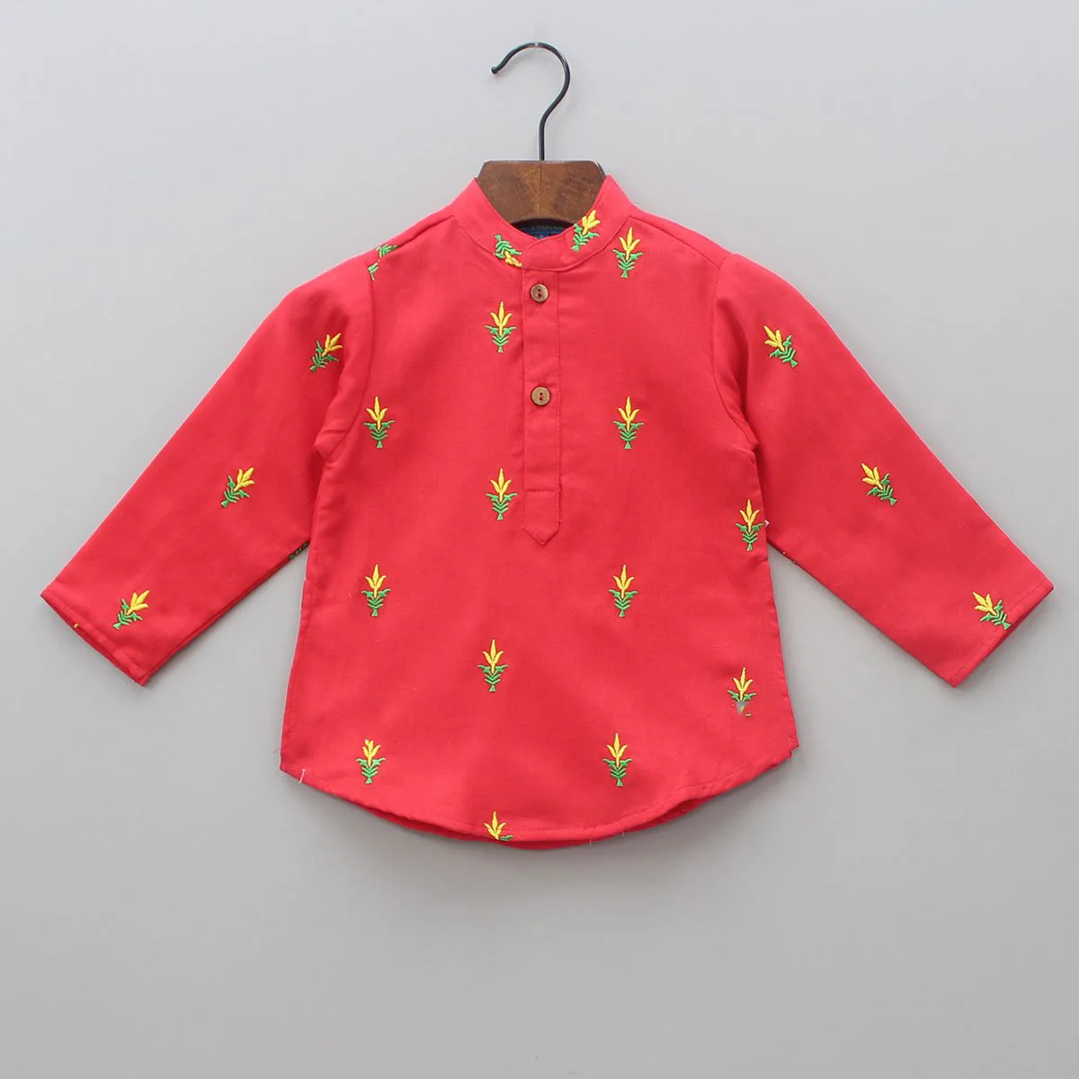 Традиционная коллекция ручной работы для детской вечеринки специальная красивая дизайнерская курта с длинными рукавами цветочной вышивкой и