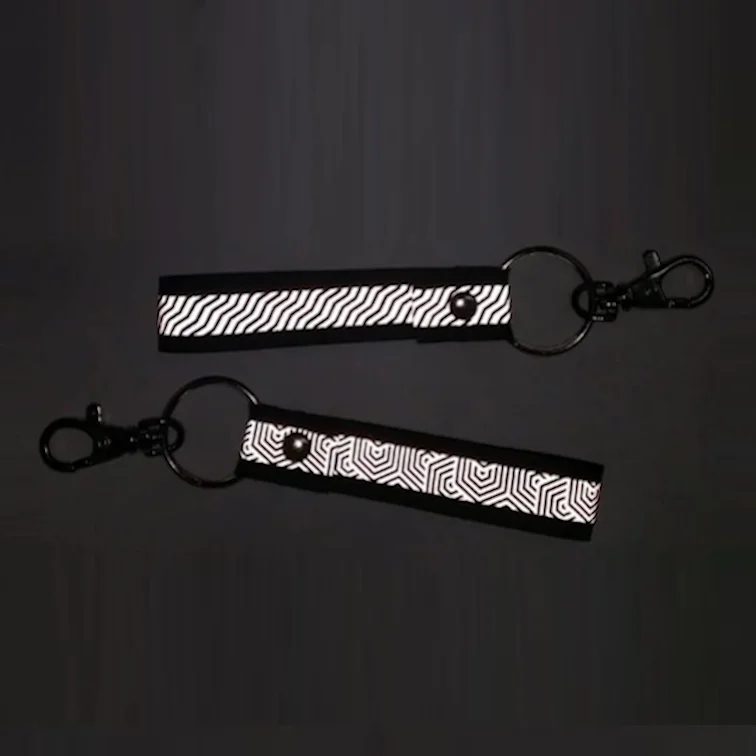Fashion Reflective Personal Safety Souvenir Key Chain