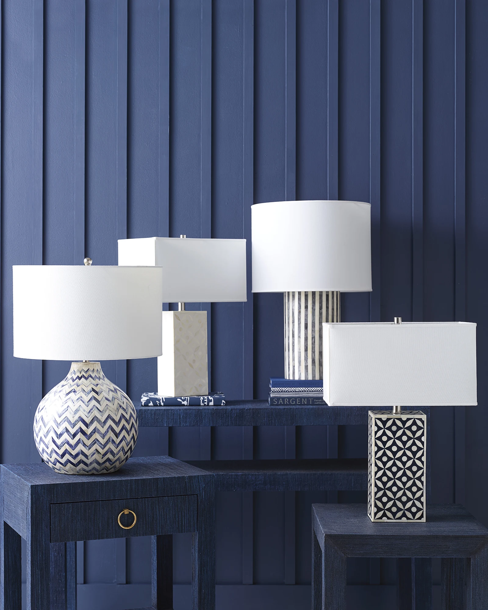 New best handmade design bone inlay table lamp for living room