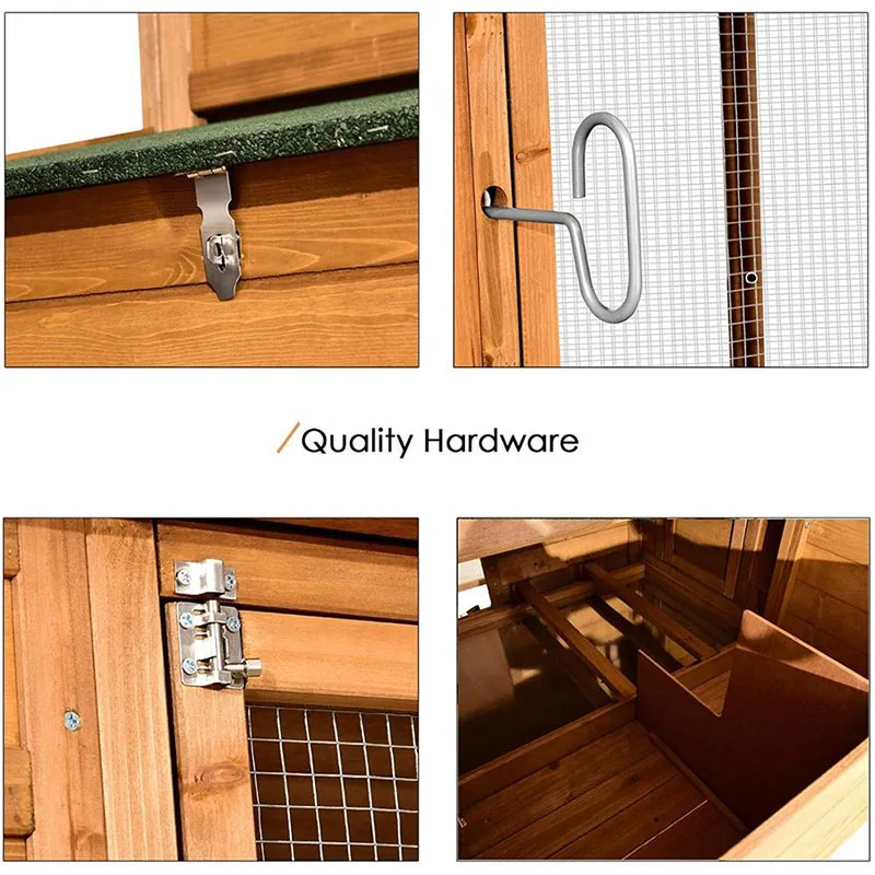 2020 New Pet Products Poultry Chicken Coops hen house with Peaked Roof