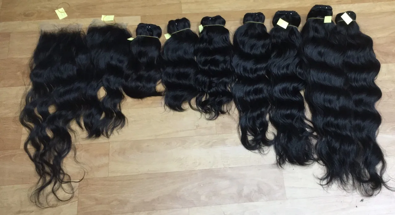 Бесплатный образец натуральные волнистые волосы с двойным натягиванием необработанные из Вьетнама лучшего качества отбеливатель