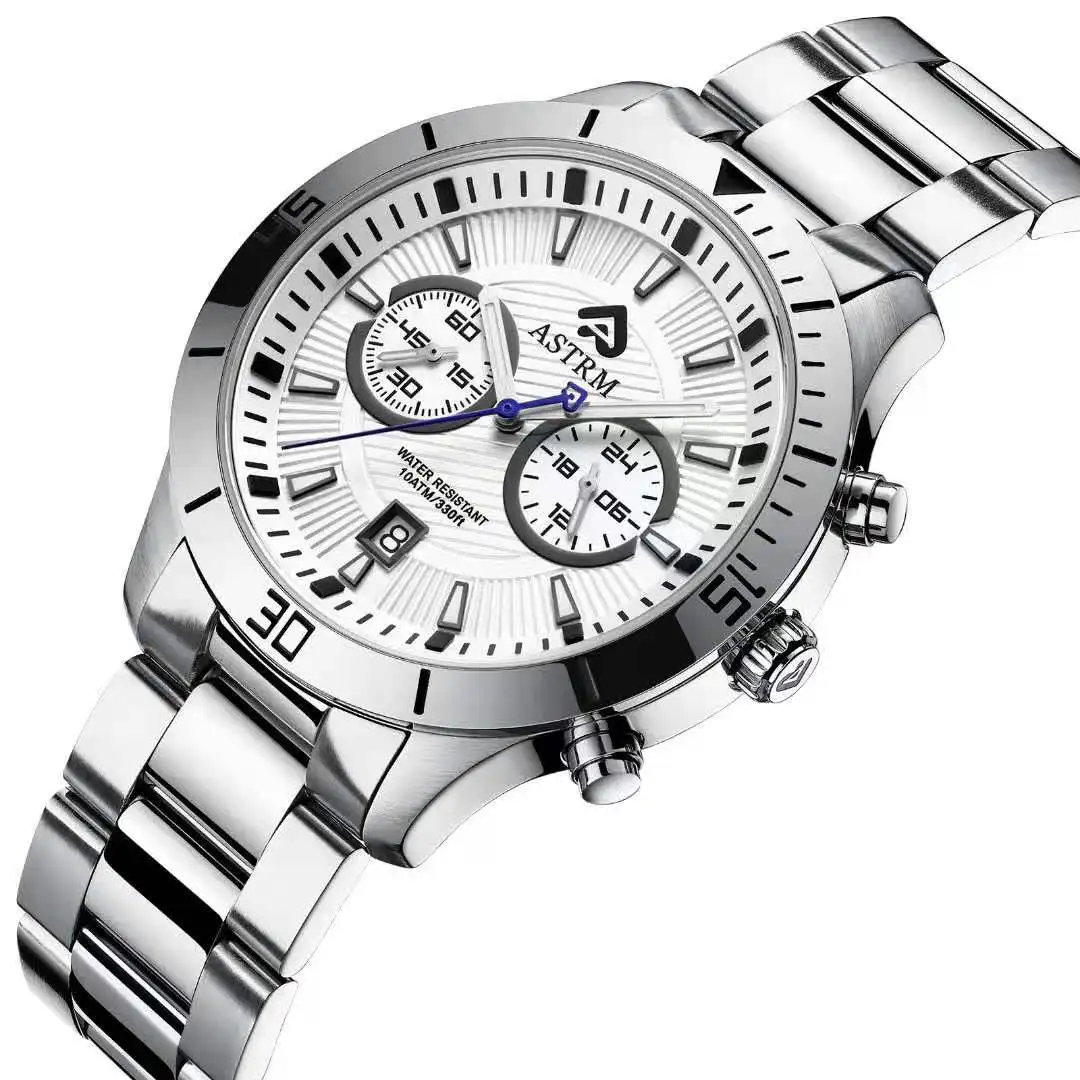 2022 Fashion business stainless steel watch Japan quartz movement man watches  quartz watch bracelet