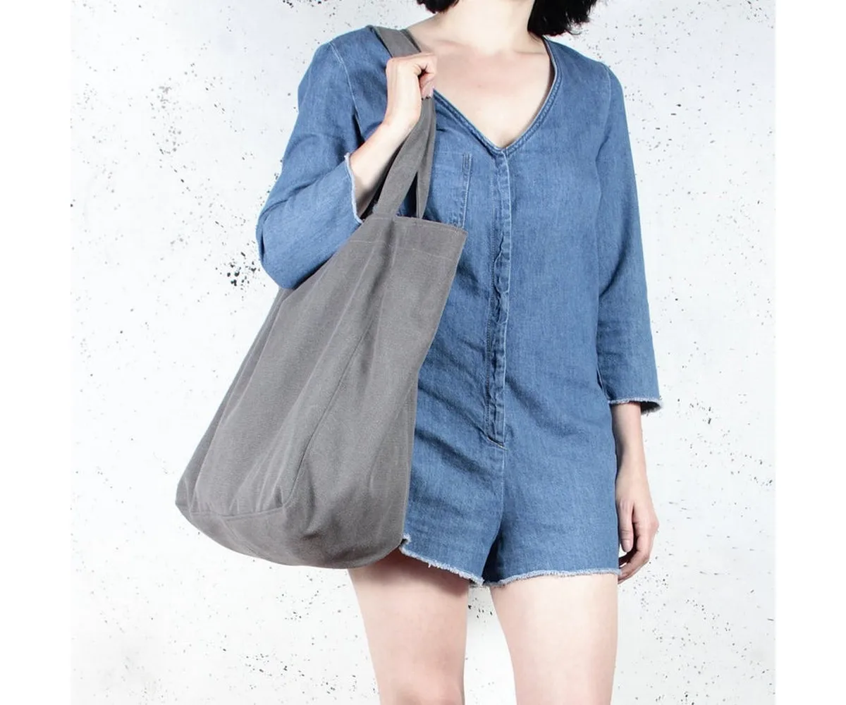 wholesale 100%Linen Shoulder bag Tote bag with zipper beach bag with all color and custom size