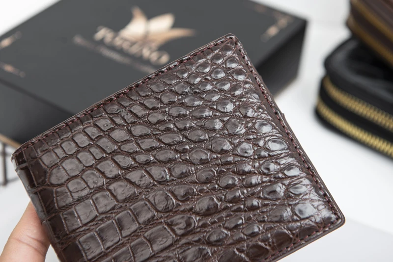 Роскошные крокодиловой кожи мужские кошельки из натуральной кошелек
