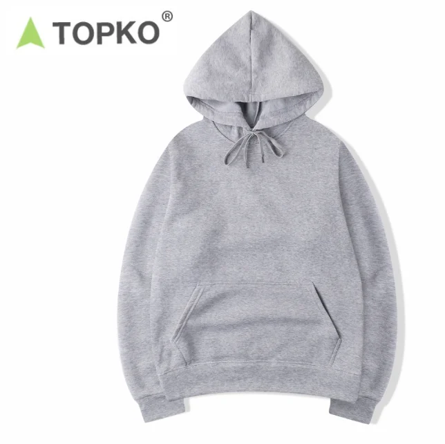 TOPKO OEM High Quality wholesales women custom LOGO gym unisex black hoodie