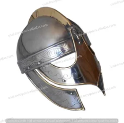 Manufacturing and Wholesale Medieval Armor Helmet Collectible Valsgarde Roman Knight Metal Metal Wall Decor ARMOUR Custom Shape