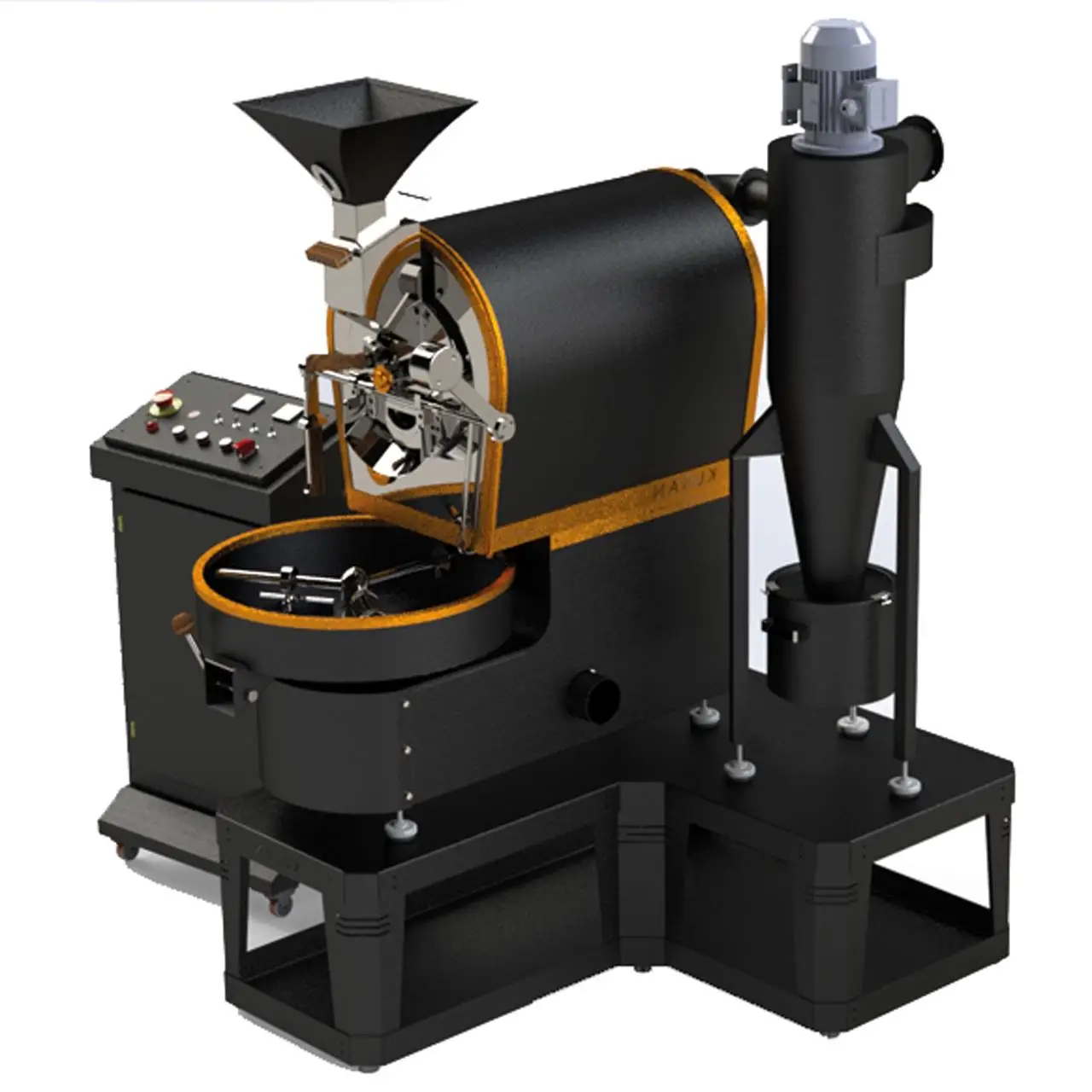 
1,5 KG Shop Coffee Roaster Roasting Machines, Kuban Coffee Roaster 