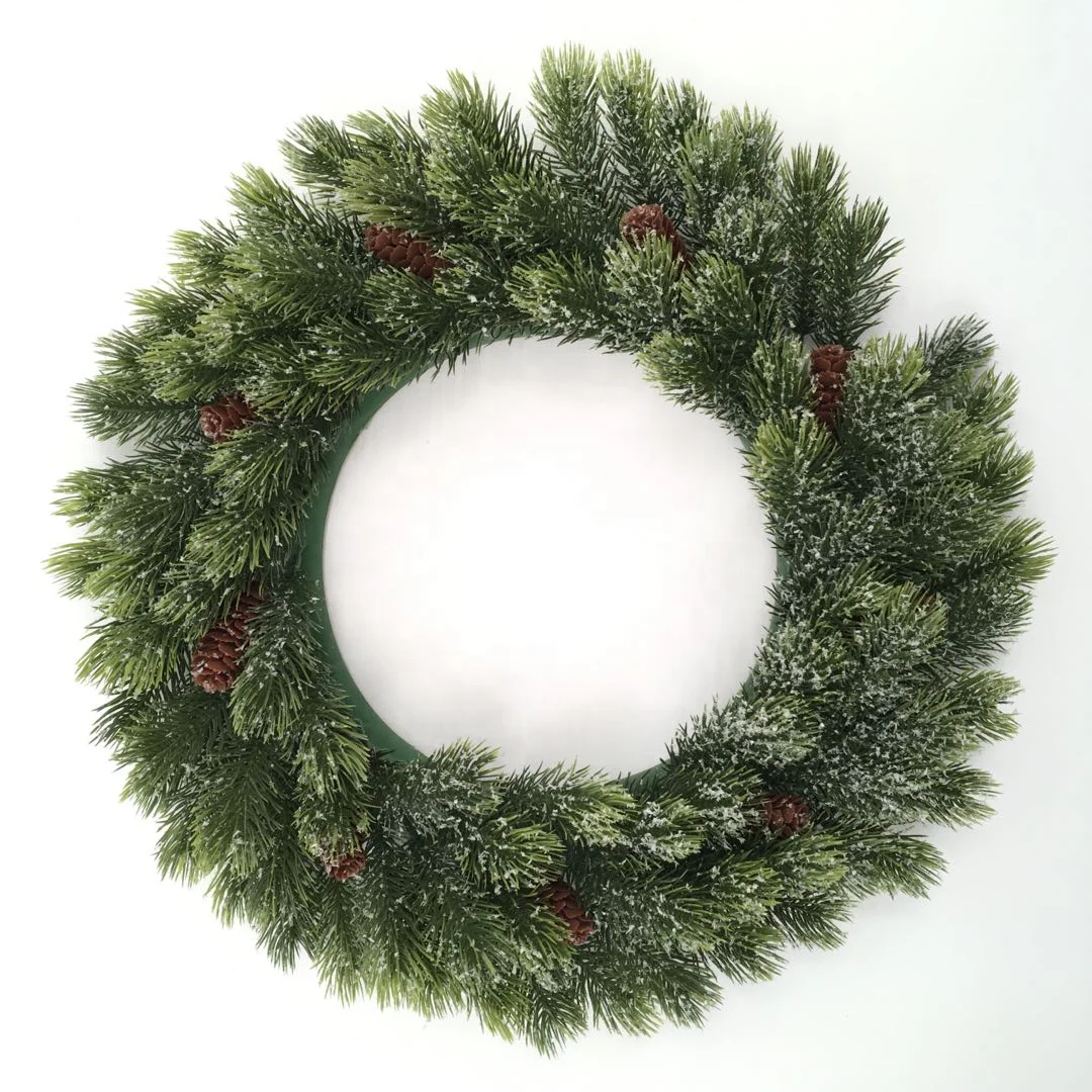 2021 декоративные подвесные украшения для дверей 44 см Пластиковые Смешанные рождественские простые венки