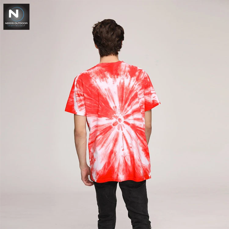 Best quality design Custom Crew Neck Tie Dye 100%Cotton T shirts