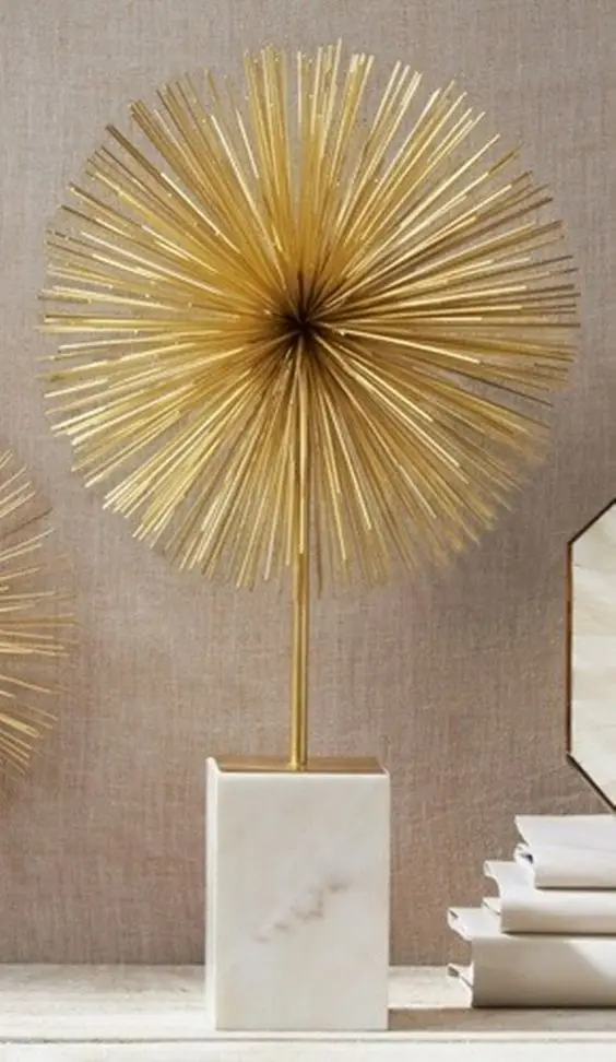 Modern Black Table Object With Marble Top Ring Powder Coating Metal Home Decor Accents Table Top at Wholesale Price From India