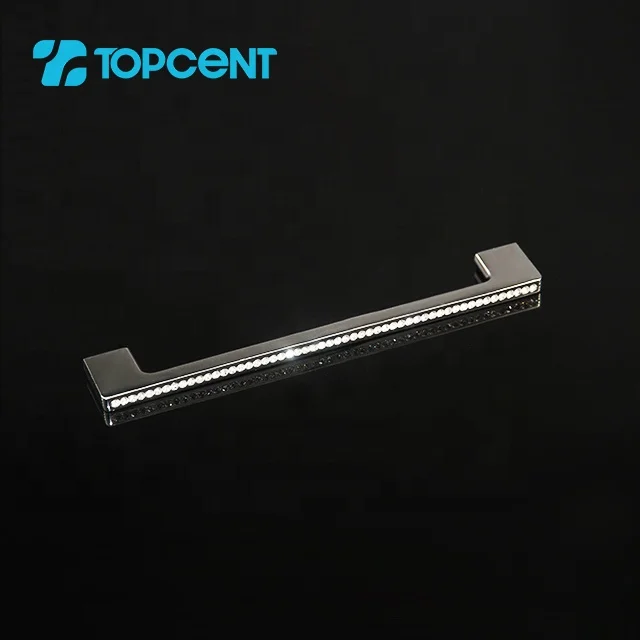 Ручка для шкафа из цинкового сплава стеклянной душевой кабины со стразами