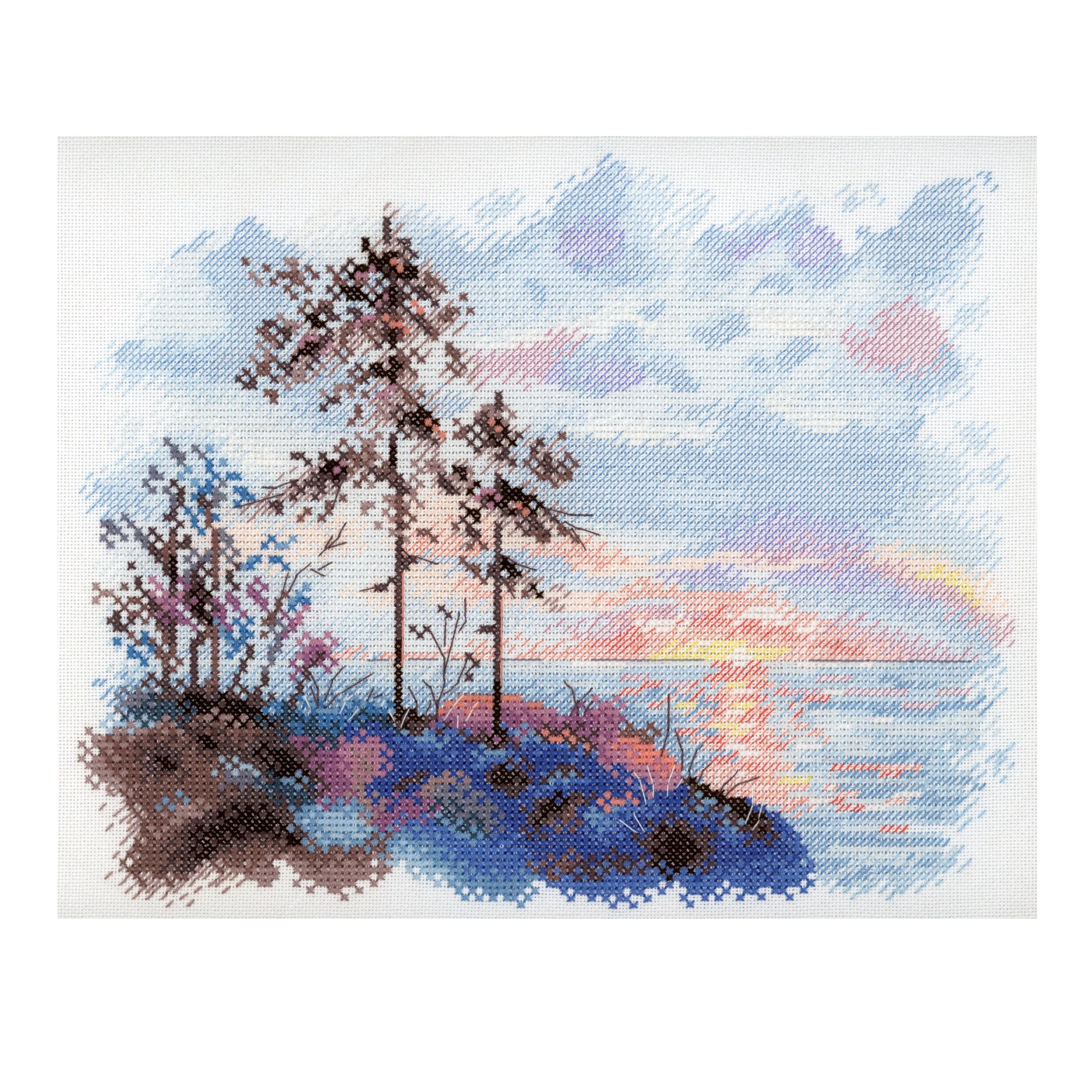 High Quality Wholesale Handmade Embroidery Kit Diy Cross Stitch Kit 043 Karelia Sunsets Embroidery Crafts