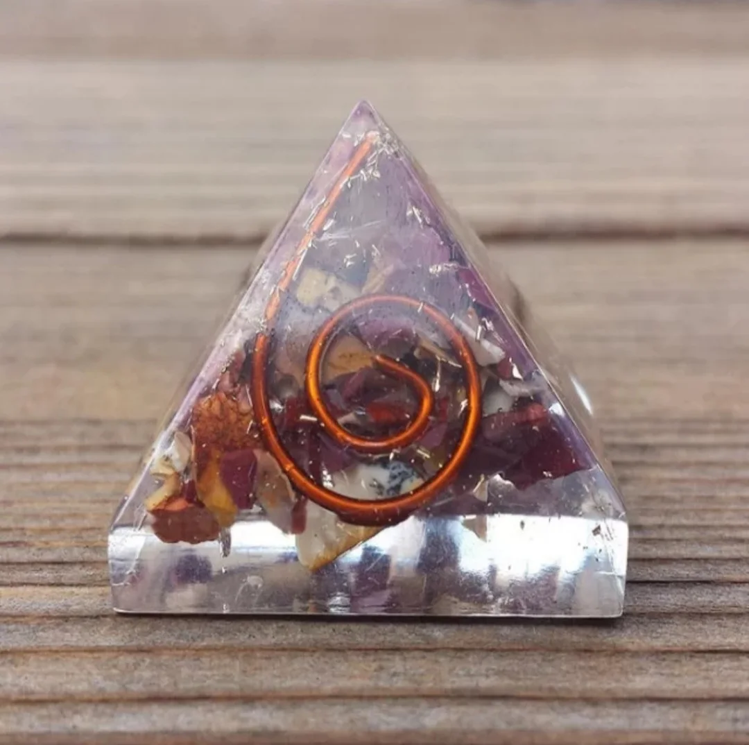 Новинка 2022 пирамида мокаит высокого качества для заживления самая низкая цена оргонита защиты Эмс