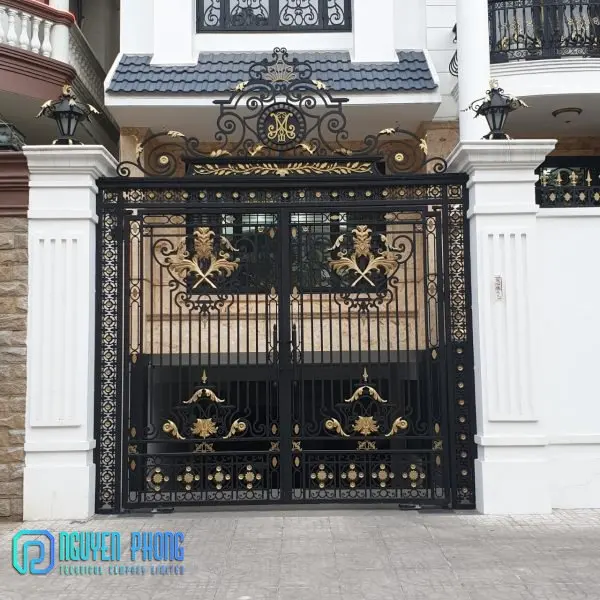 The Use Of Epoxy Paint And Hot Dip Galvanized For Custom High Quality Electric Driveway Gates, Wrought Iron Gates, Metal Gate