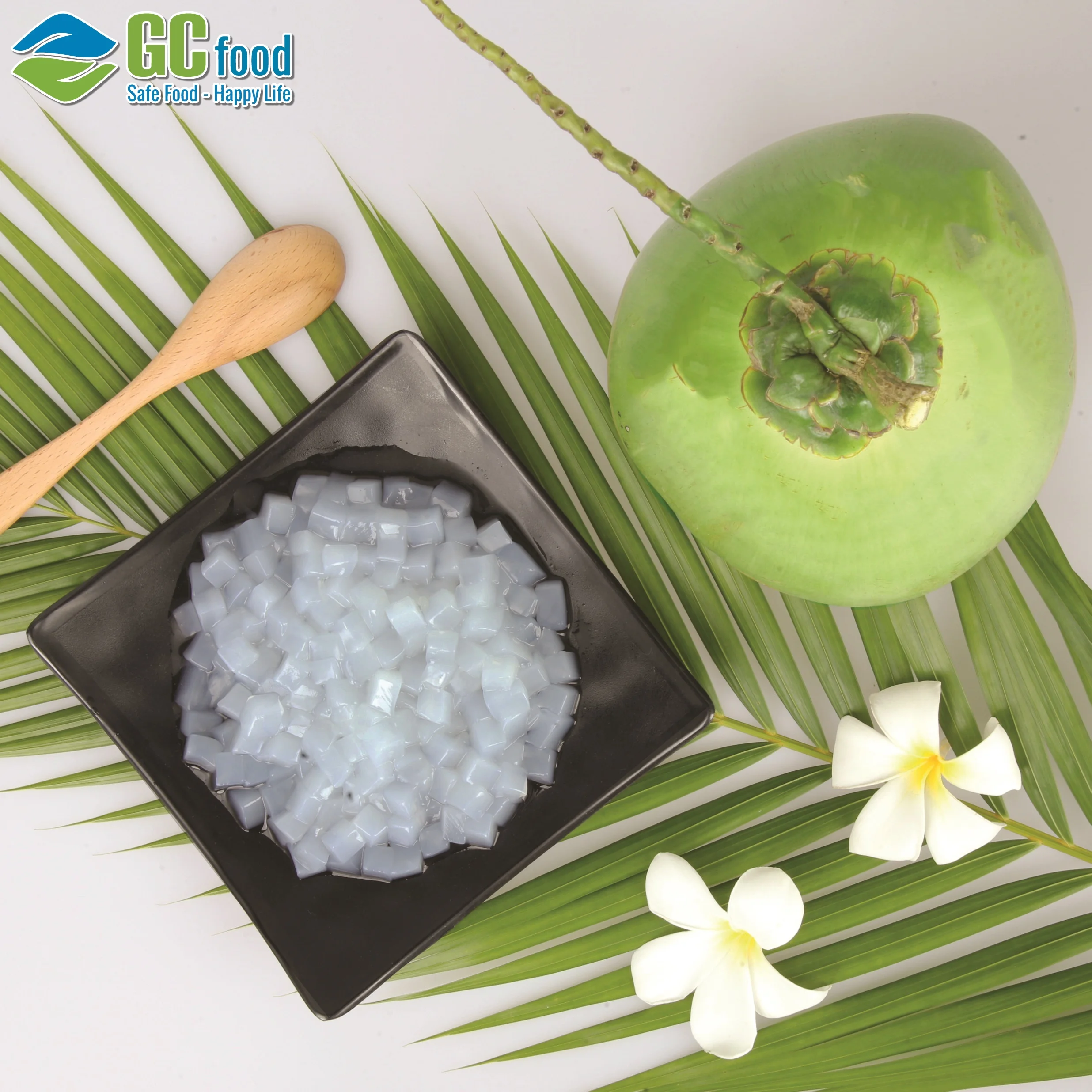 Смешайте фрукты с NATA DE COCO/кокосовое желе, сделанное в Вьетнаме, 100% натуральное, высокое качество, вкусные