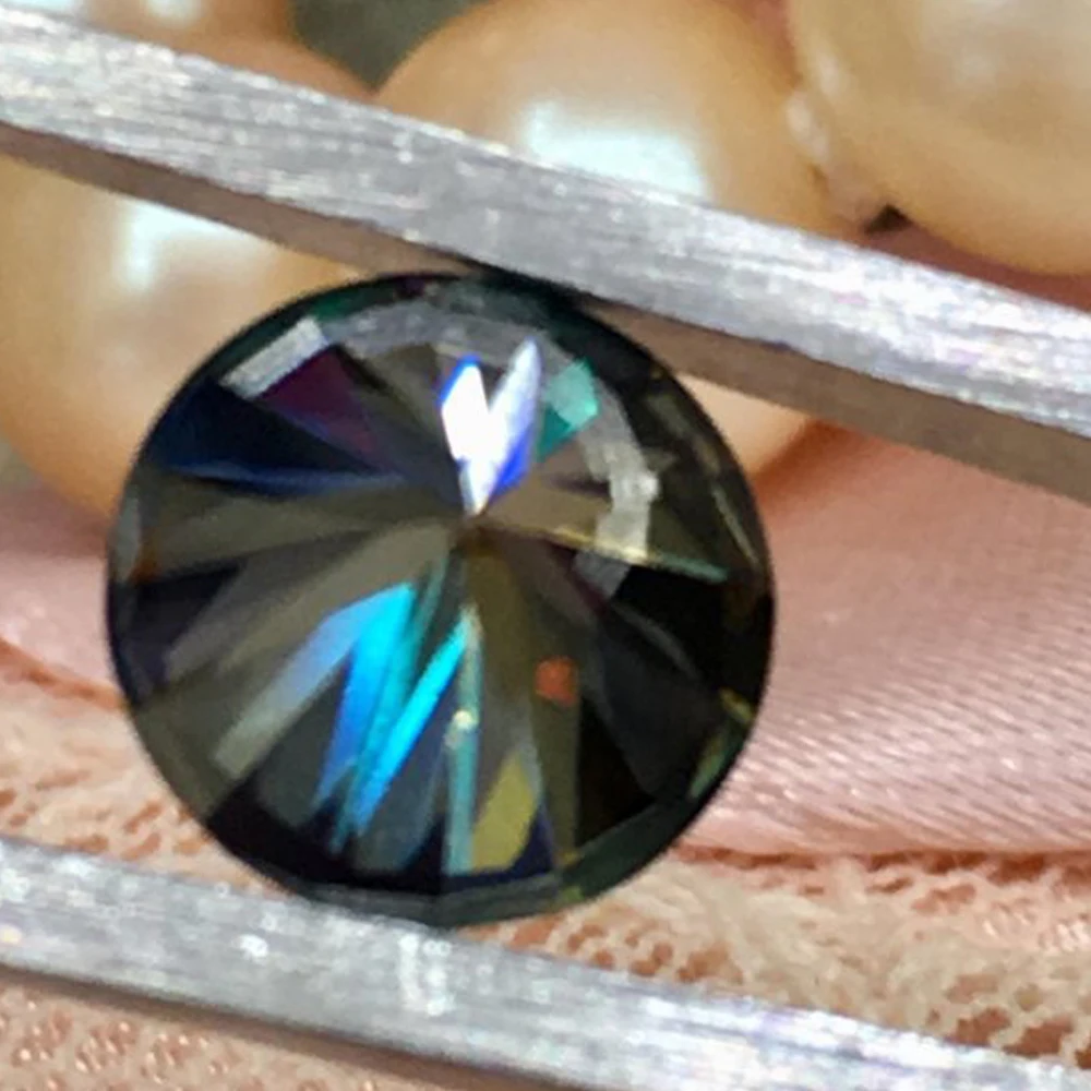 Indian Manufacture Natural Moissanite Diamond with VVS1 Clarity Excellent Cutting Round Shape 1ct Loose Moissanite Diamond