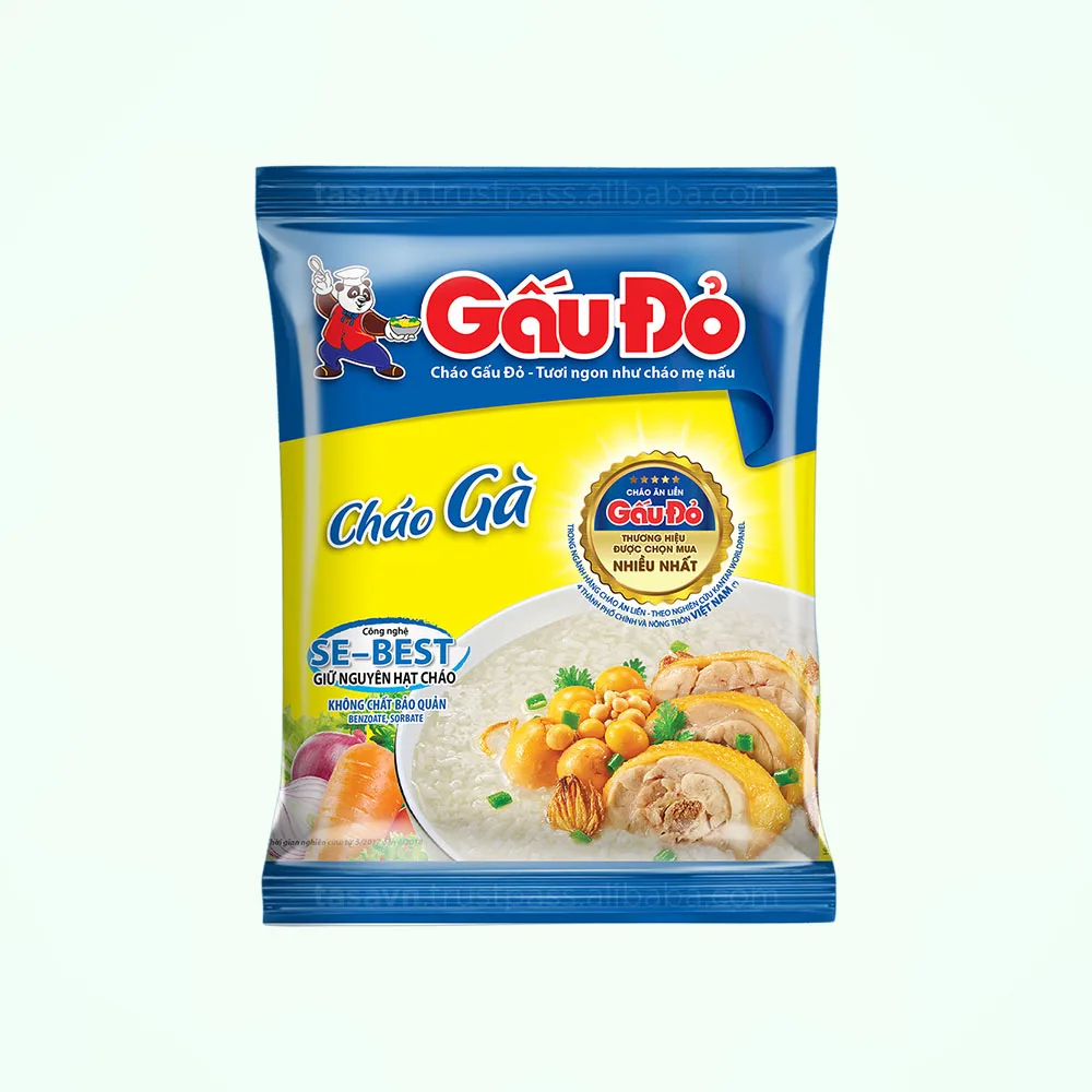  Оригинальная мгновенная каша со вкусом курицы-50 г x 50 пакетов вьетнамский красный