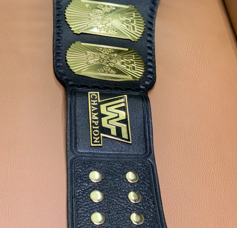 Custom UFC Championship Belt Gold Plated Brass Plates Fully Customizable for Design Logo and Other Parameters