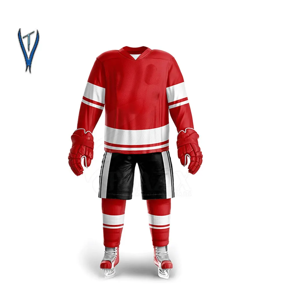 Beautiful design Ice Hockey Wholesale 100% Polyester Breathable Quick Fit Custom Ice Hockey