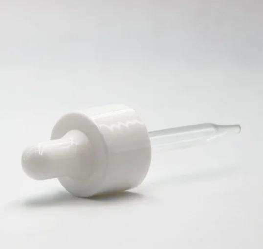 Rubber Dropper Cap 20/410 plastic PP dropper with smooth collar