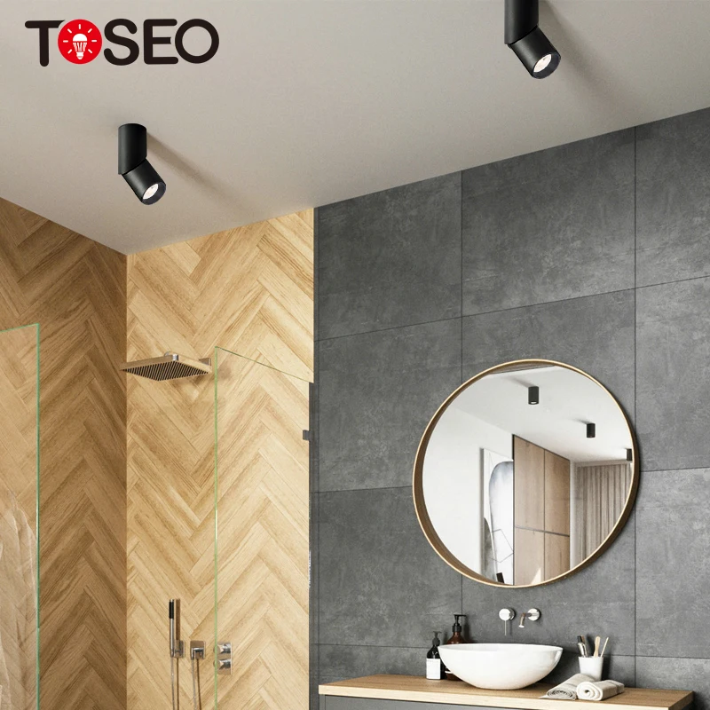 Pure Aluminum Surface Mounted Led Ceiling Light GU10 Spotlights for Home Adjust Spot Light Modern 3W 5W 6W 7W 90 Adjustable 100