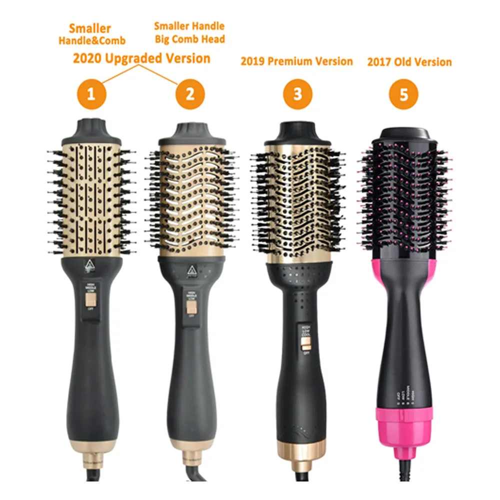 CE Approval Professional Hair Curler 2024 Hot Air Brush Styler One Step Hair Dryer And Volumizer Hot Cold Hair Brush Dryer Comb