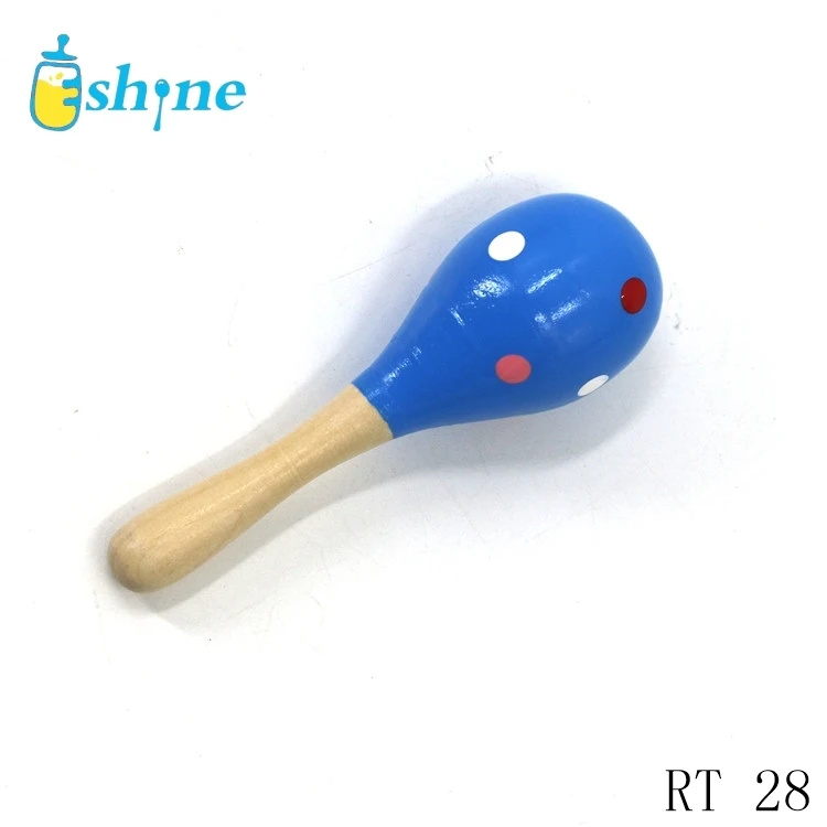 Wooden Maracas Rumba  Shakers Rattles Sand Hammer Percussion Instrument Musical Toy for Kid Party Games baby rattle wood