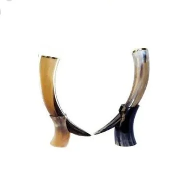 
Best Quality Of Viking Drinking Horn with Iron Stand Authentic & Food Safe Cup No Leaks Norse Drinking Beer Mug 